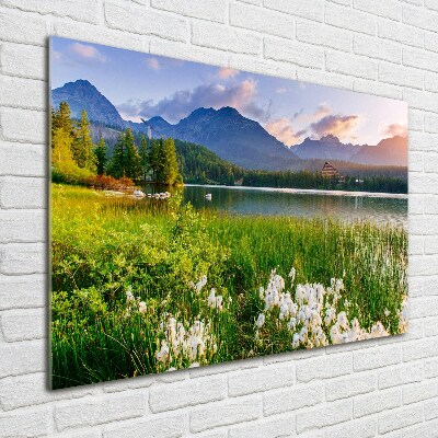 Acrylic wall art Lake in the mountains