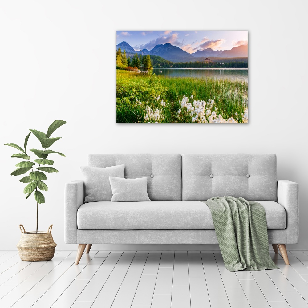 Acrylic wall art Lake in the mountains