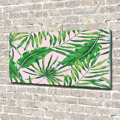 Acrylic print Tropical leaves