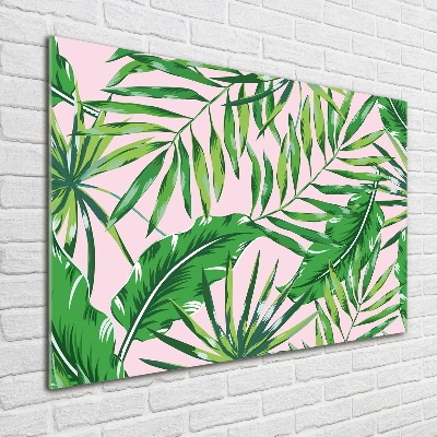 Acrylic print Tropical leaves