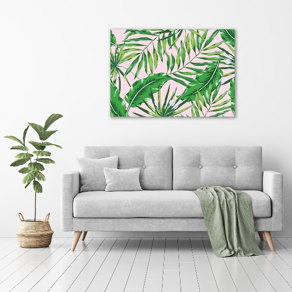 Acrylic print Tropical leaves