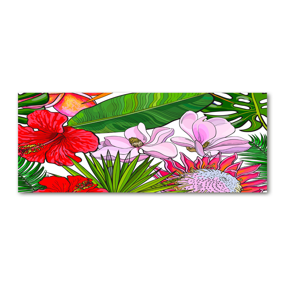 Acrylic print Hawaiian flowers