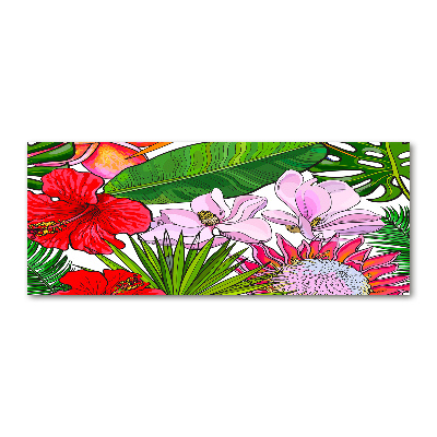 Acrylic print Hawaiian flowers