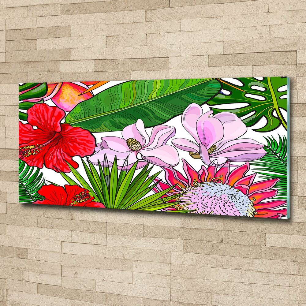 Acrylic print Hawaiian flowers