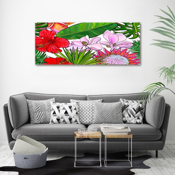 Acrylic print Hawaiian flowers