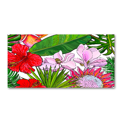 Acrylic print Hawaiian flowers