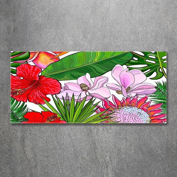 Acrylic print Hawaiian flowers