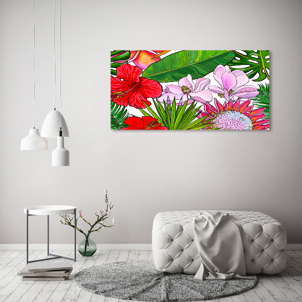 Acrylic print Hawaiian flowers