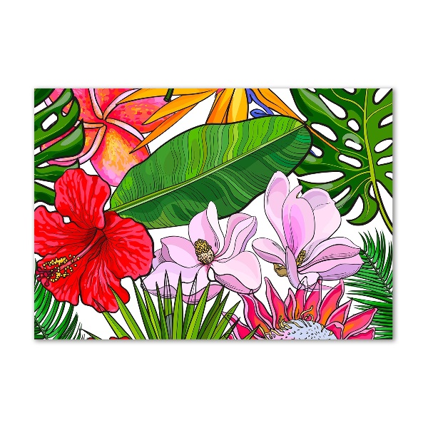 Acrylic print Hawaiian flowers