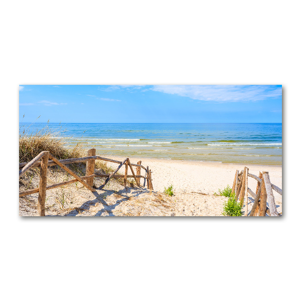 Acrylic print Entrance to the beach