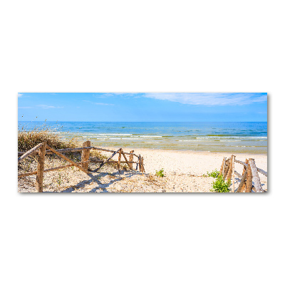 Acrylic print Entrance to the beach