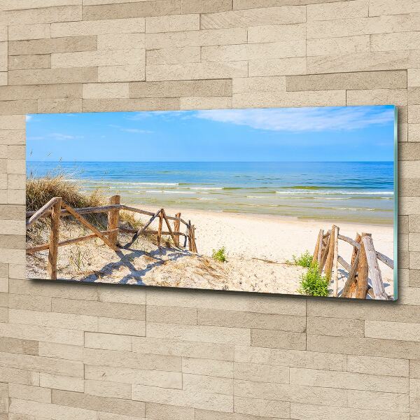 Acrylic print Entrance to the beach