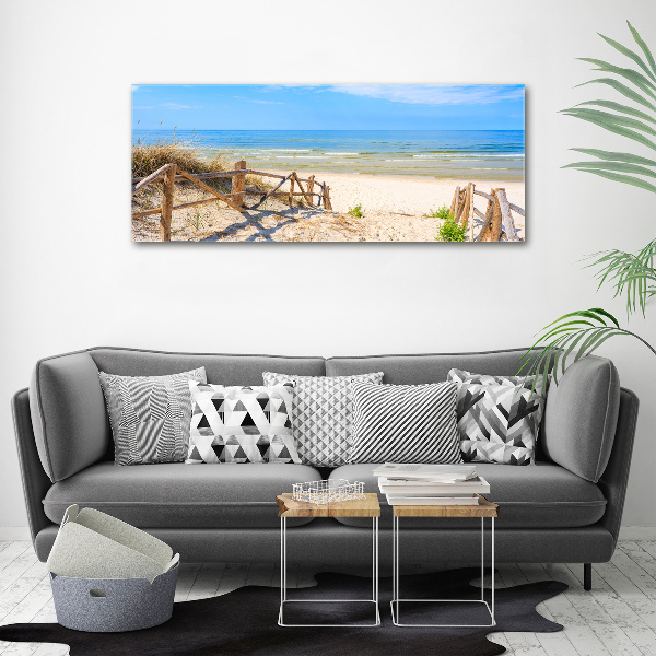 Acrylic print Entrance to the beach