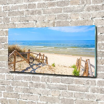 Acrylic print Entrance to the beach