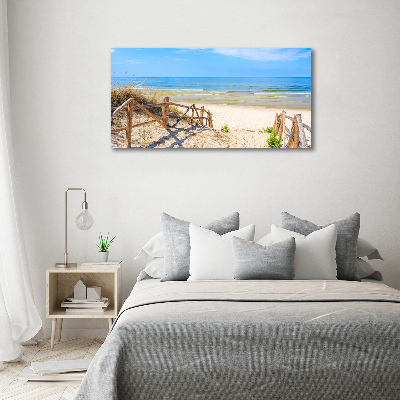 Acrylic print Entrance to the beach