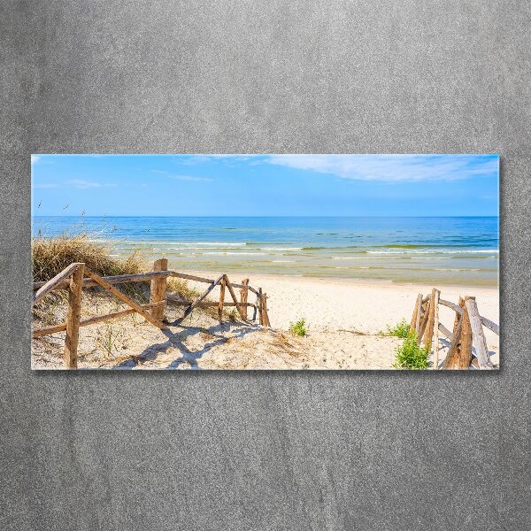 Acrylic print Entrance to the beach