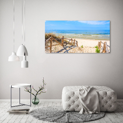 Acrylic print Entrance to the beach