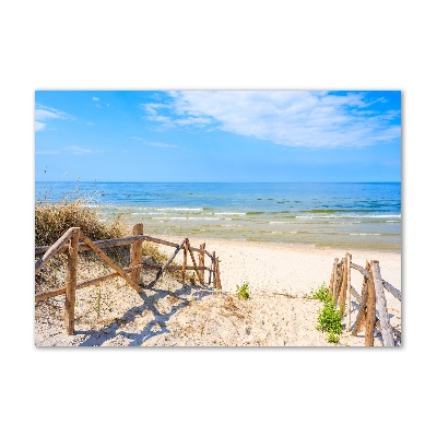 Acrylic print Entrance to the beach