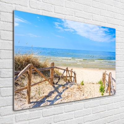 Acrylic print Entrance to the beach