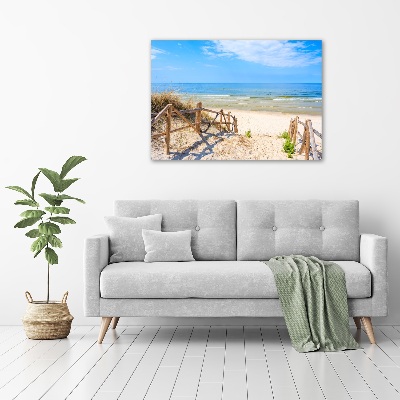 Acrylic print Entrance to the beach