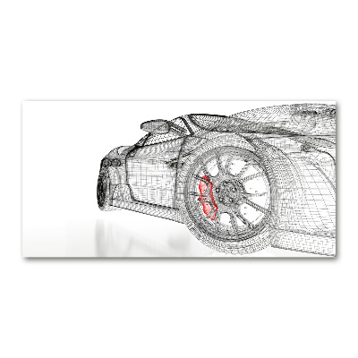 Print on acrylic Mesh of the car