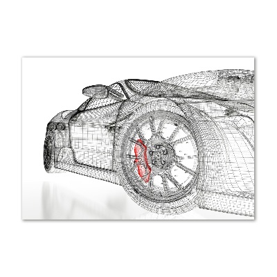 Print on acrylic Mesh of the car