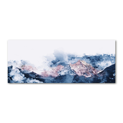 Glass acrylic wall art Mountain range