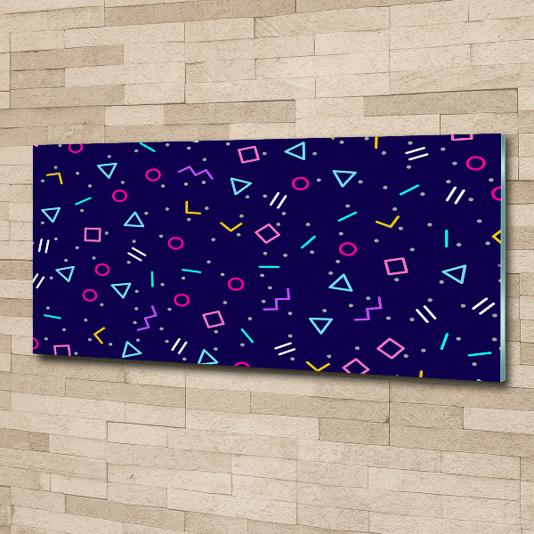 Acrylic wall art Geometric background