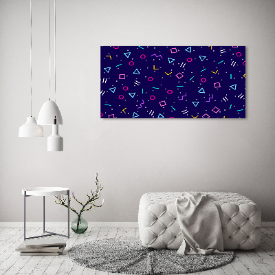 Acrylic wall art Geometric background