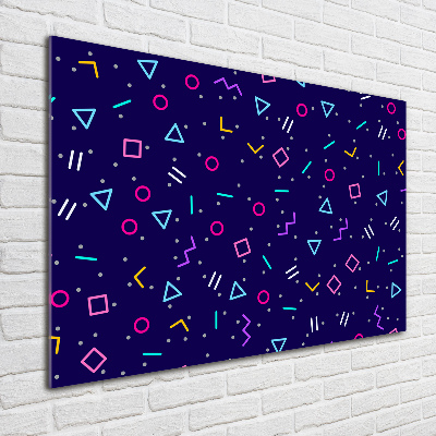 Acrylic wall art Geometric background