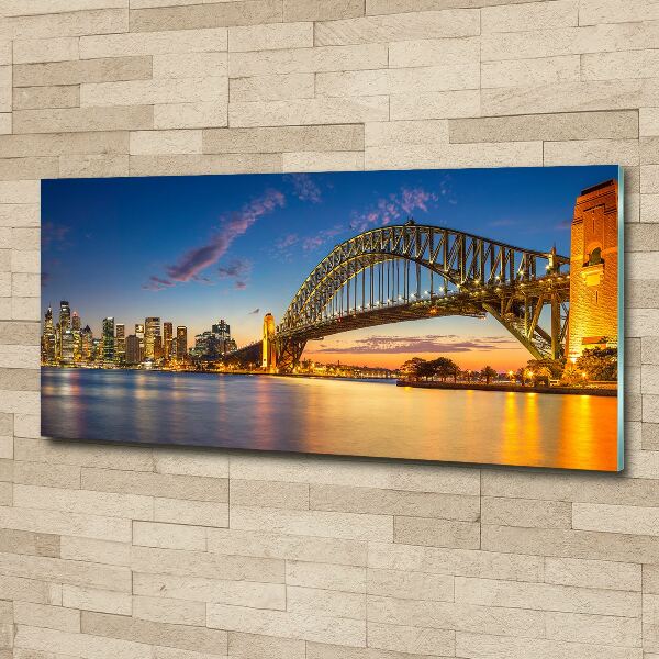 Glass acrylic wall art Panorama Sydney