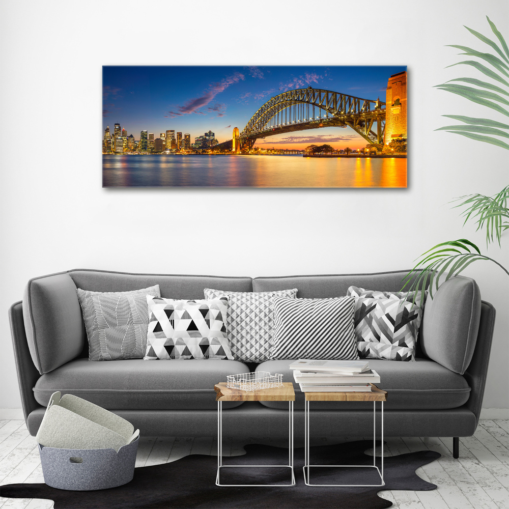 Glass acrylic wall art Panorama Sydney