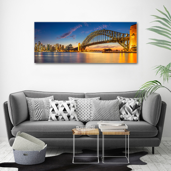 Glass acrylic wall art Panorama Sydney