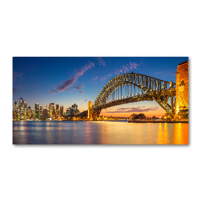 Glass acrylic wall art Panorama Sydney