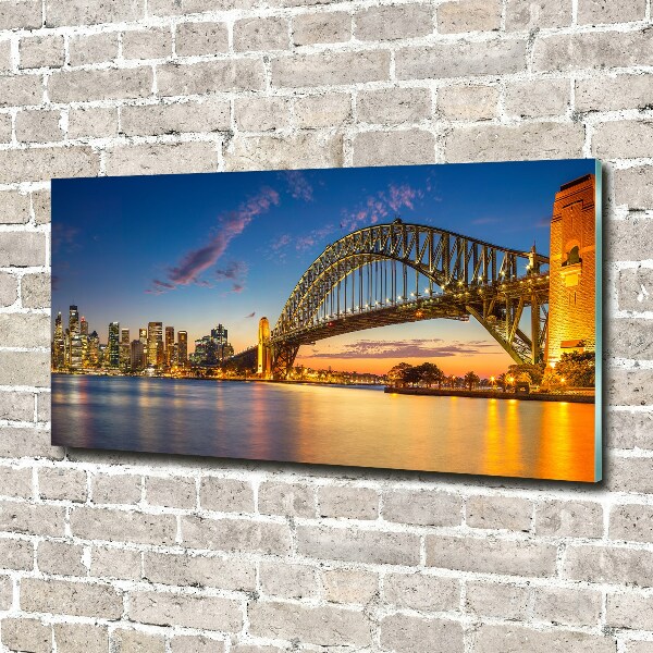 Glass acrylic wall art Panorama Sydney