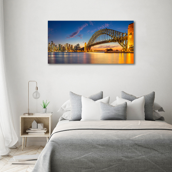 Glass acrylic wall art Panorama Sydney