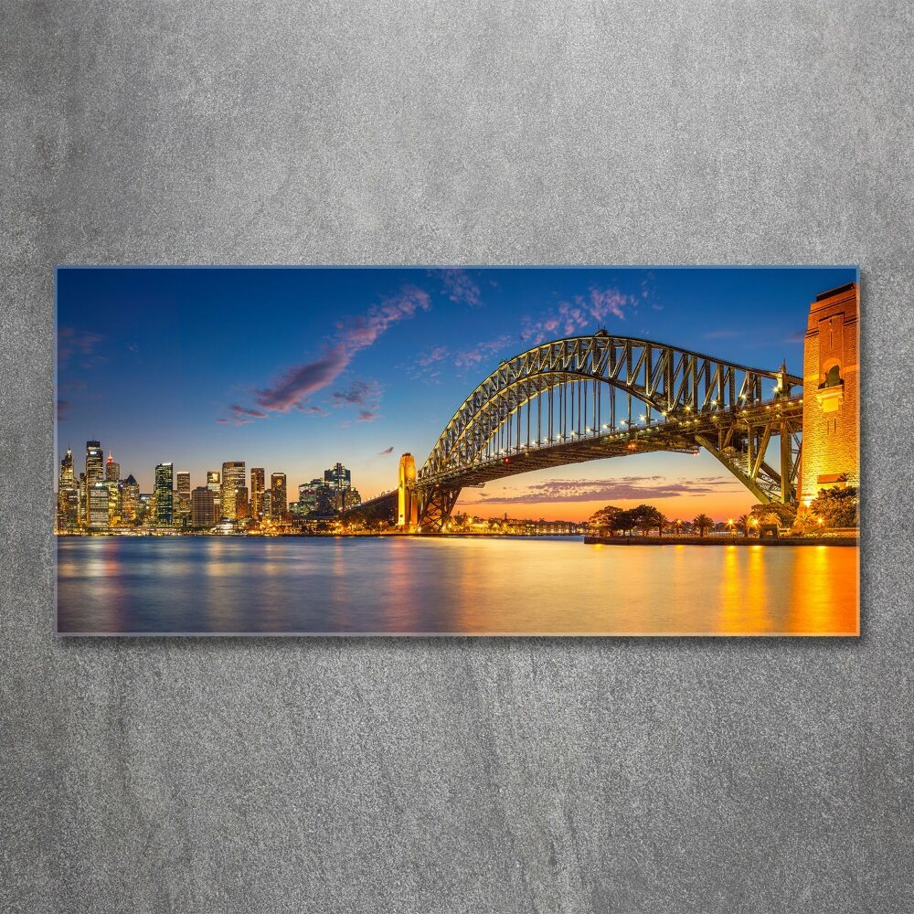 Glass acrylic wall art Panorama Sydney