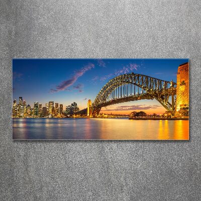 Glass acrylic wall art Panorama Sydney