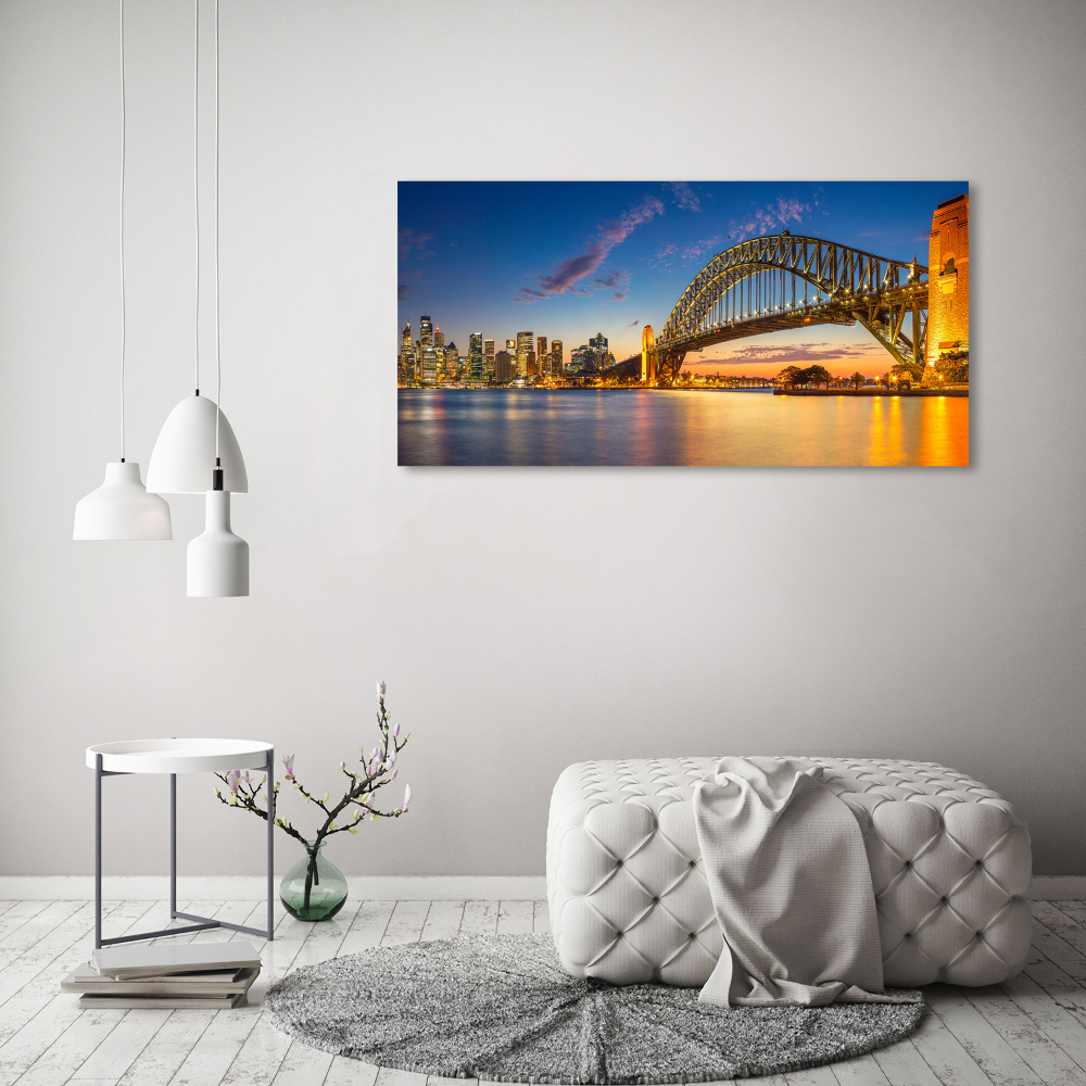 Glass acrylic wall art Panorama Sydney