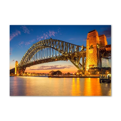 Glass acrylic wall art Panorama Sydney