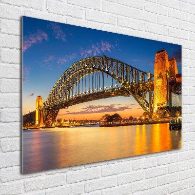 Glass acrylic wall art Panorama Sydney