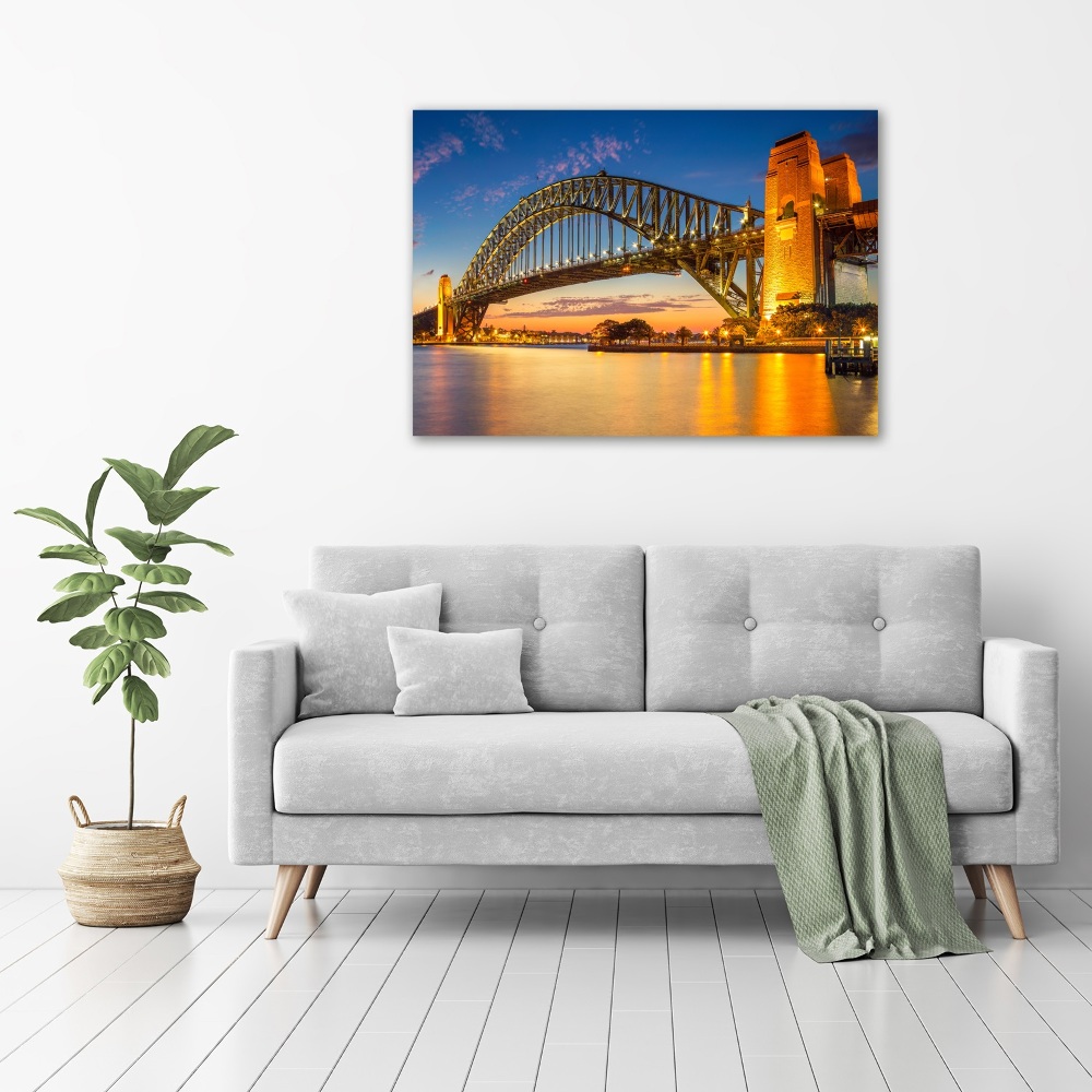 Glass acrylic wall art Panorama Sydney