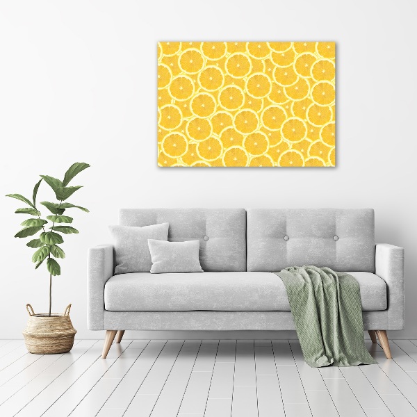 Wall art acrylic Lemon slices