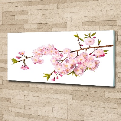 Glass acrylic wall art Wild Rose