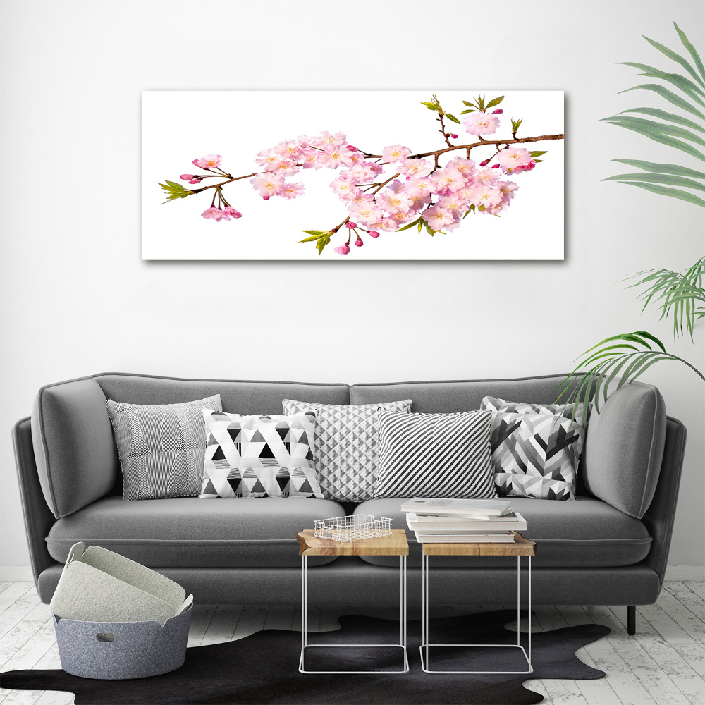 Glass acrylic wall art Wild Rose