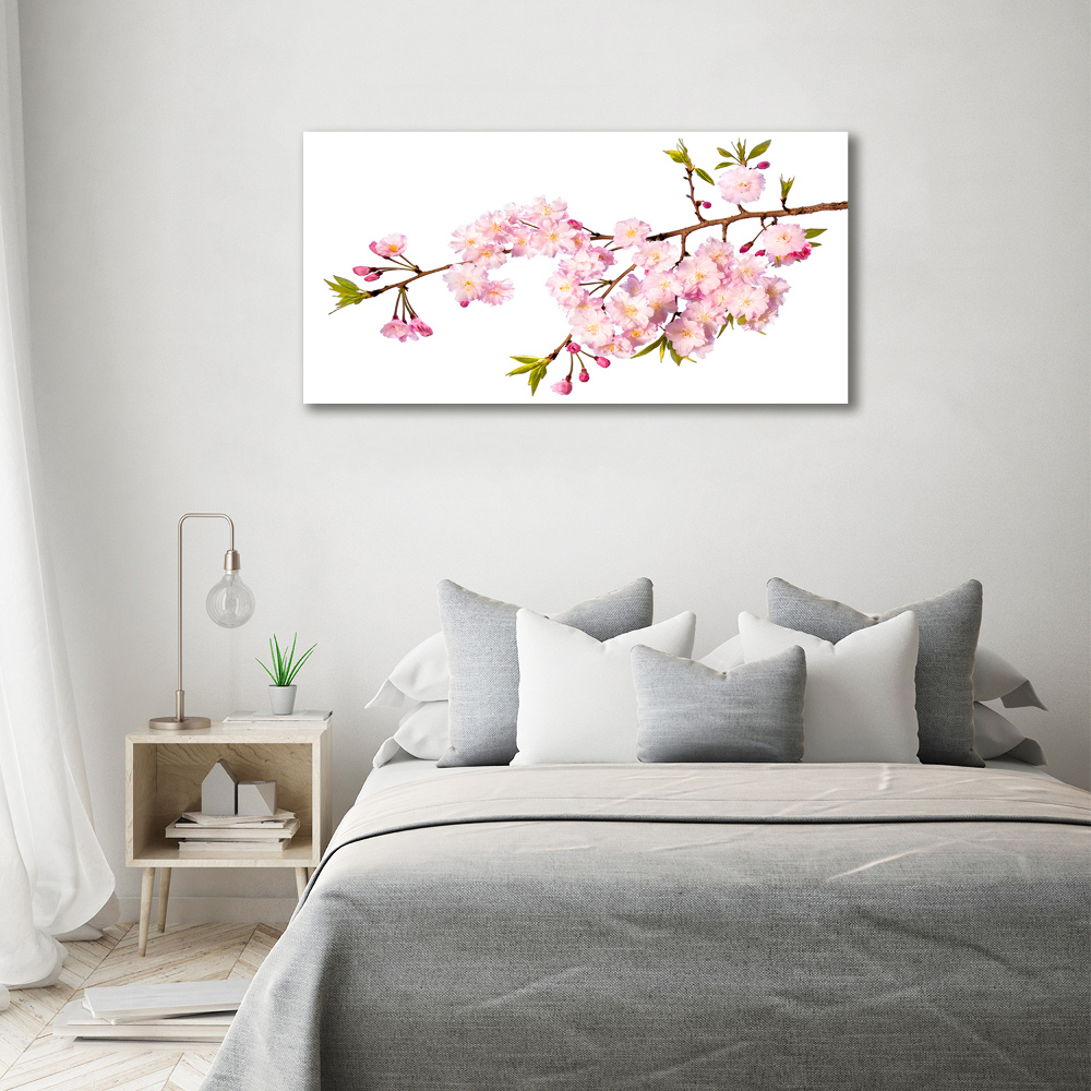 Glass acrylic wall art Wild Rose