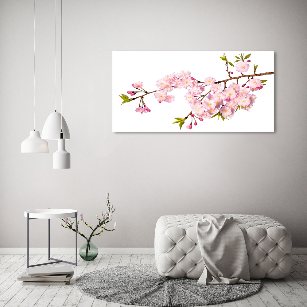 Glass acrylic wall art Wild Rose