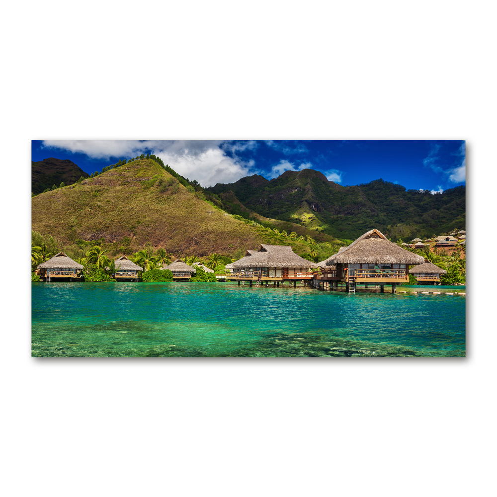 Acrylic print Bungalowy by the water