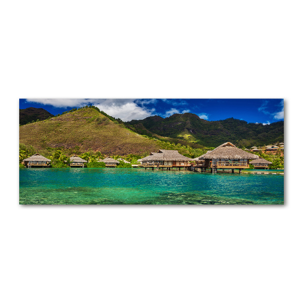 Acrylic print Bungalowy by the water