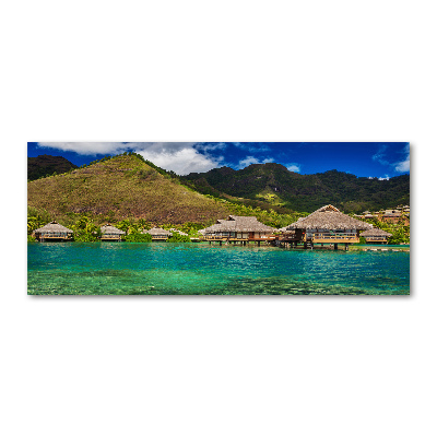 Acrylic print Bungalowy by the water